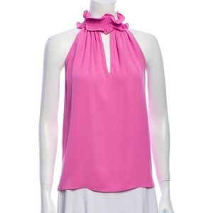 Amanda Uprichard pink high neck top